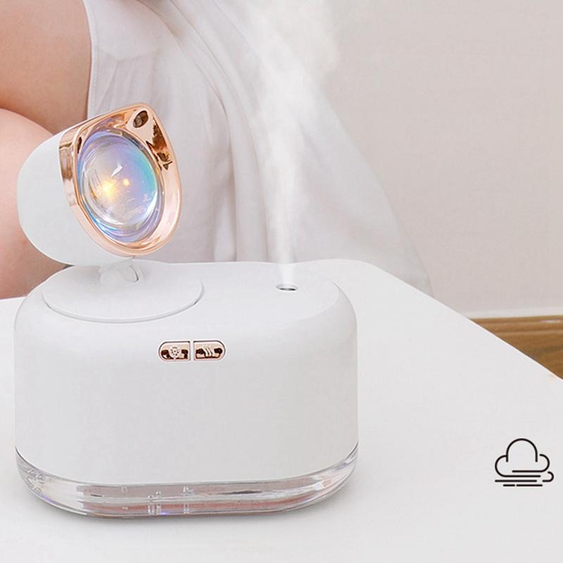 Humidificador con luz de atardecer