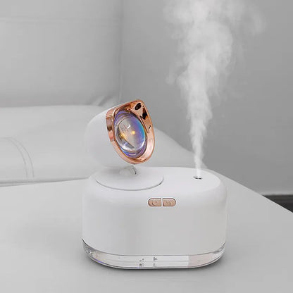 Humidificador con luz de atardecer