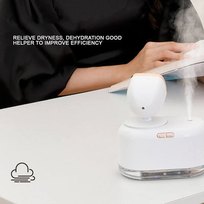 Humidificador con luz de atardecer